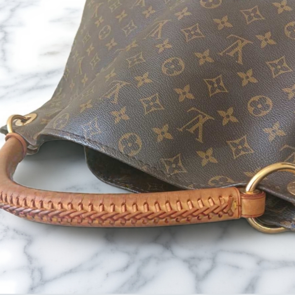 🌟 Louis Vuitton Artsy MM Monogram Canvas Hobo Bag – BROWN - Picture 6 of 16